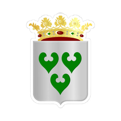 Wavre wapen (Belgium) (Coat of Arms) STICKER Vinyl Kiss-Cut Decal 4 Inch White - The Sticker Space