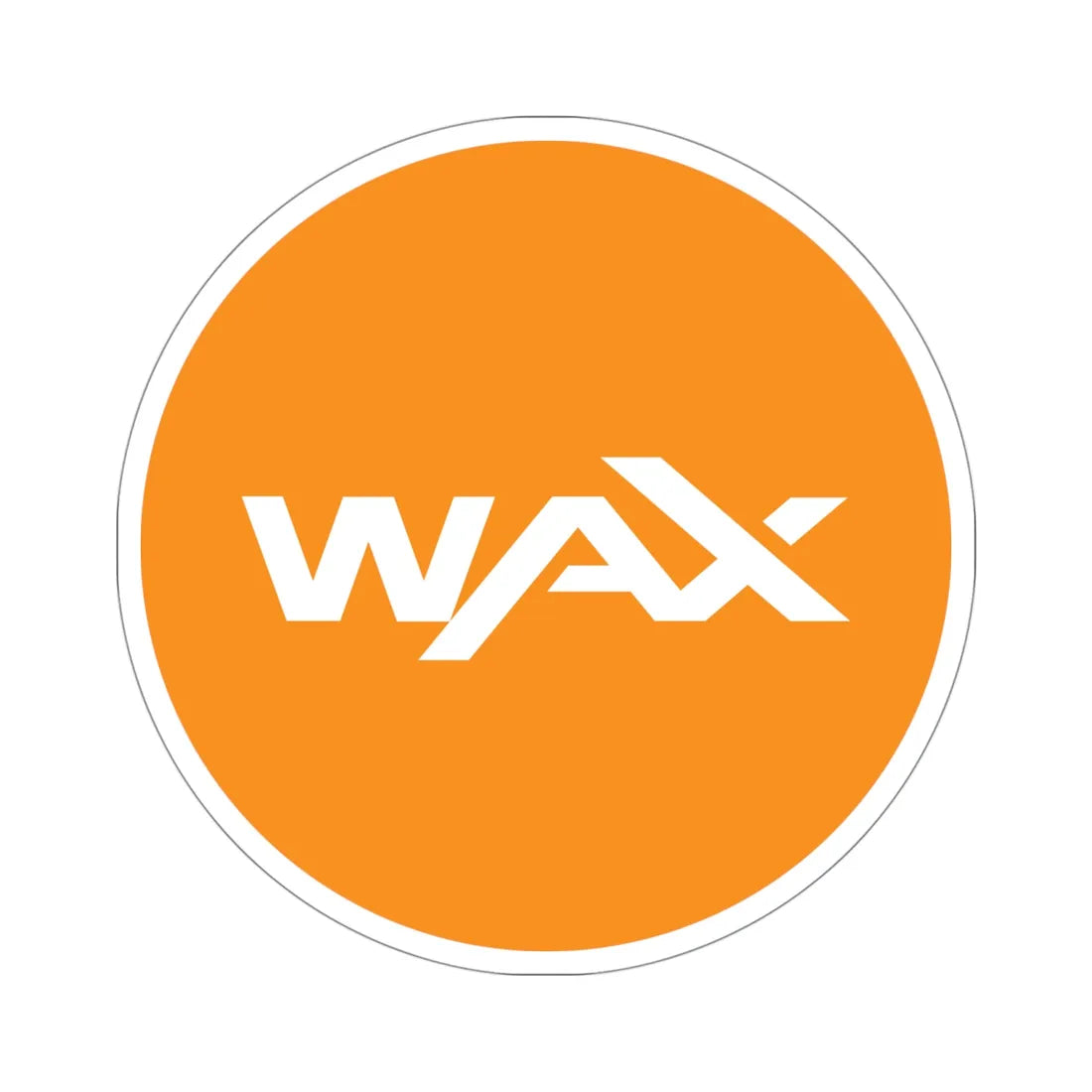 WAX WAXP (Cryptocurrency) STICKER Vinyl Die-Cut Decal 4 Inch - The Sticker Space