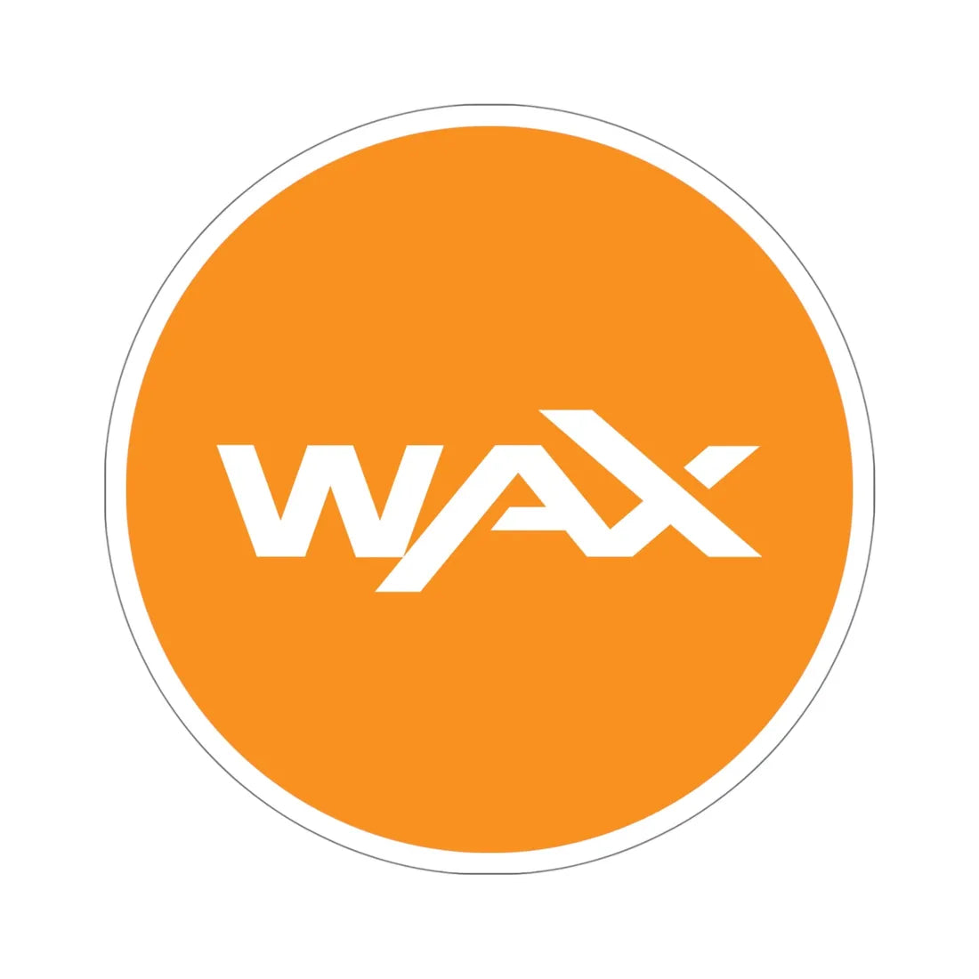 WAX WAXP (Cryptocurrency) STICKER Vinyl Die-Cut Decal 5 Inch - The Sticker Space