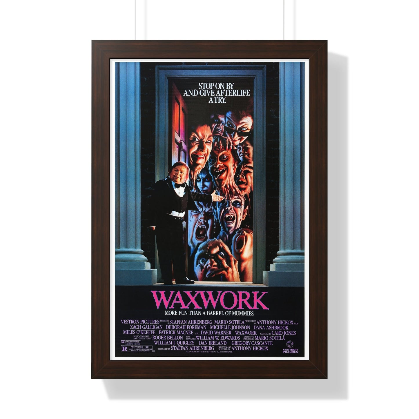 WAXWORK 1988 - Framed Movie Poster-16″ x 24″-The Sticker Space