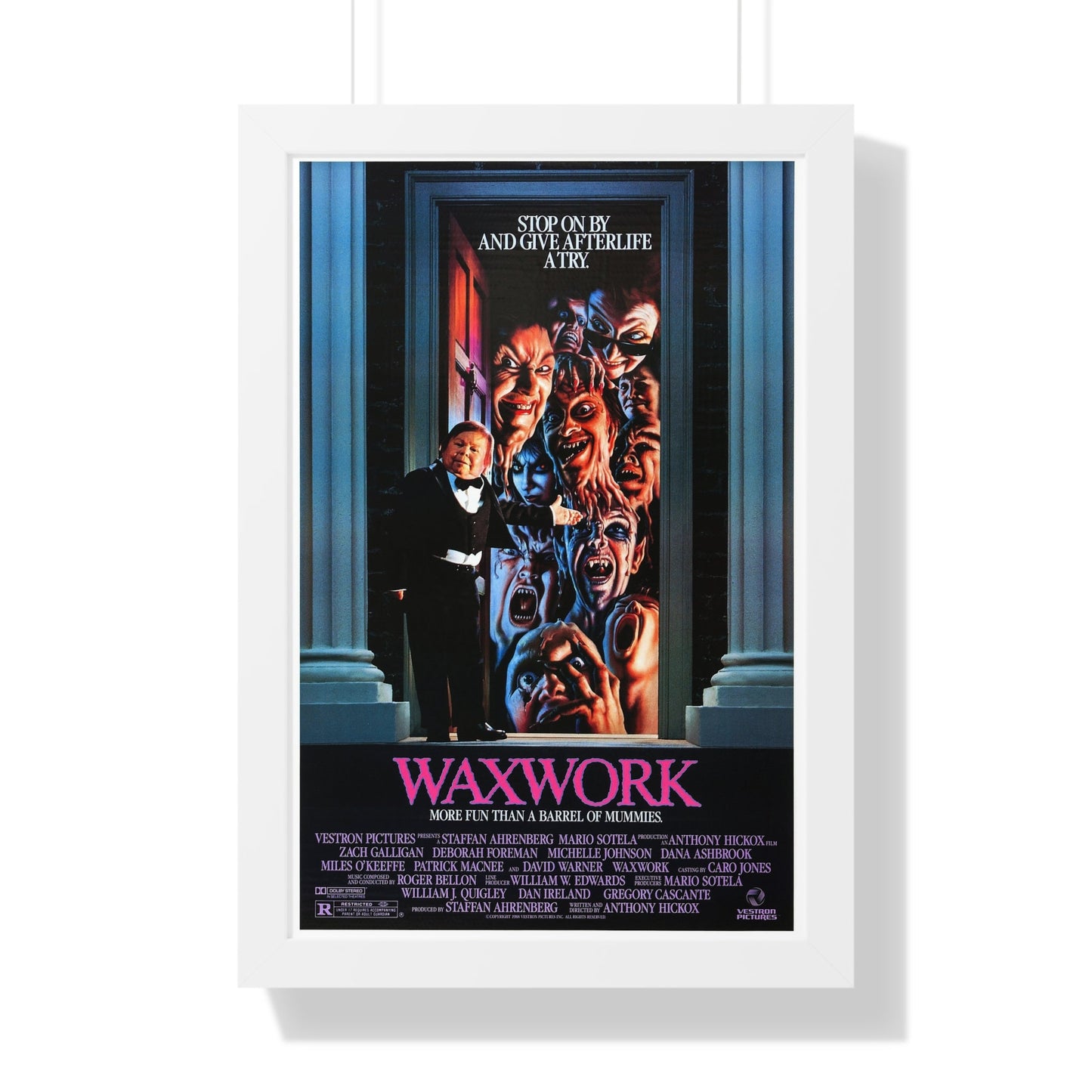 WAXWORK 1988 - Framed Movie Poster-16″ x 24″-The Sticker Space