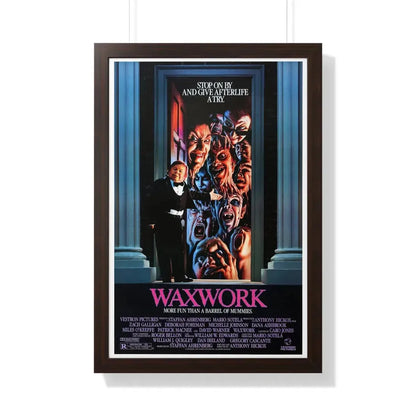 WAXWORK 1988 - Framed Movie Poster 20" x 30" Walnut - The Sticker Space