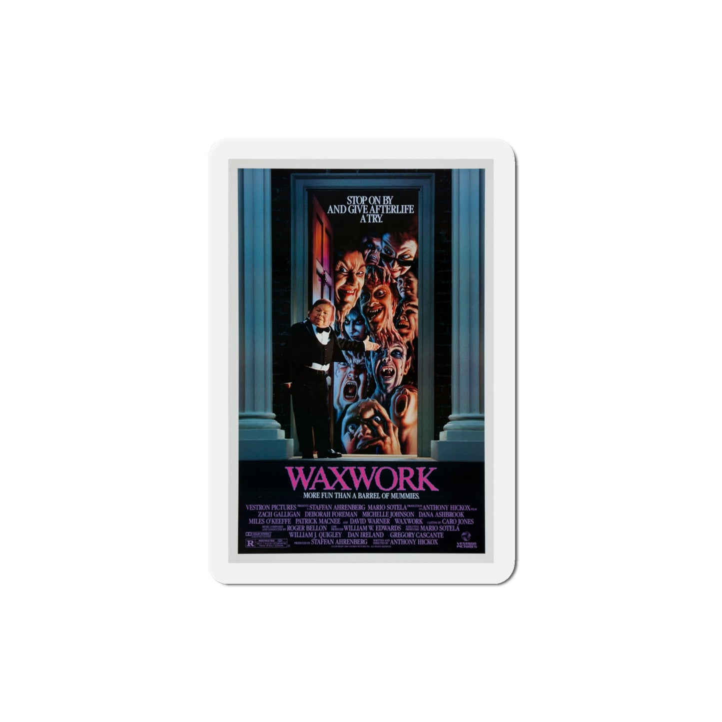 Waxwork 1988 Movie Poster Die-Cut Magnet-The Sticker Space