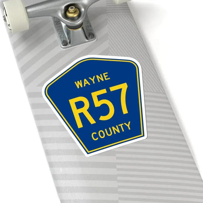 Wayne County Route R57 IA (Iowa) (Road Sign) STICKER Vinyl Kiss-Cut Decal - The Sticker Space