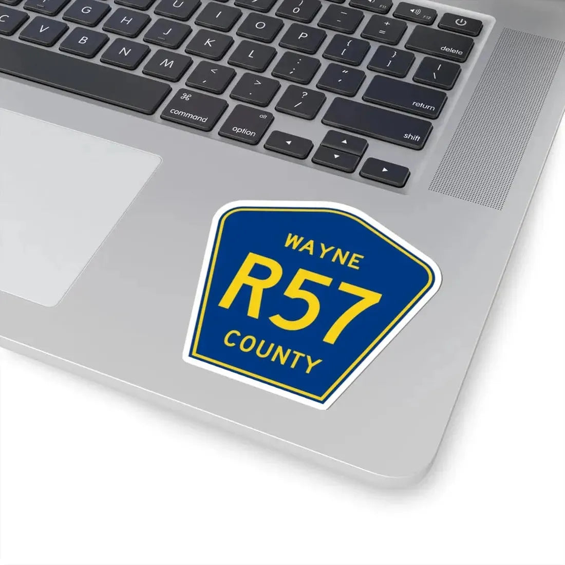 Wayne County Route R57 IA (Iowa) (Road Sign) STICKER Vinyl Kiss-Cut Decal - The Sticker Space