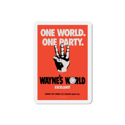 Waynes World 1992 Movie Poster Refrigerator Magnet 2 Inch - The Sticker Space
