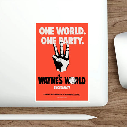 Waynes World 1992 Movie Poster STICKER Vinyl Die-Cut Decal - The Sticker Space