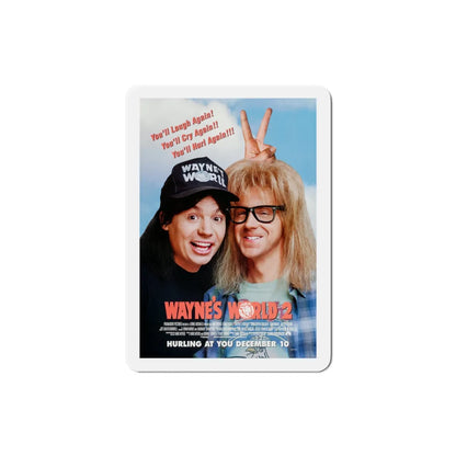 Waynes World 2 1993 Movie Poster Refrigerator Magnet 3 Inch - The Sticker Space