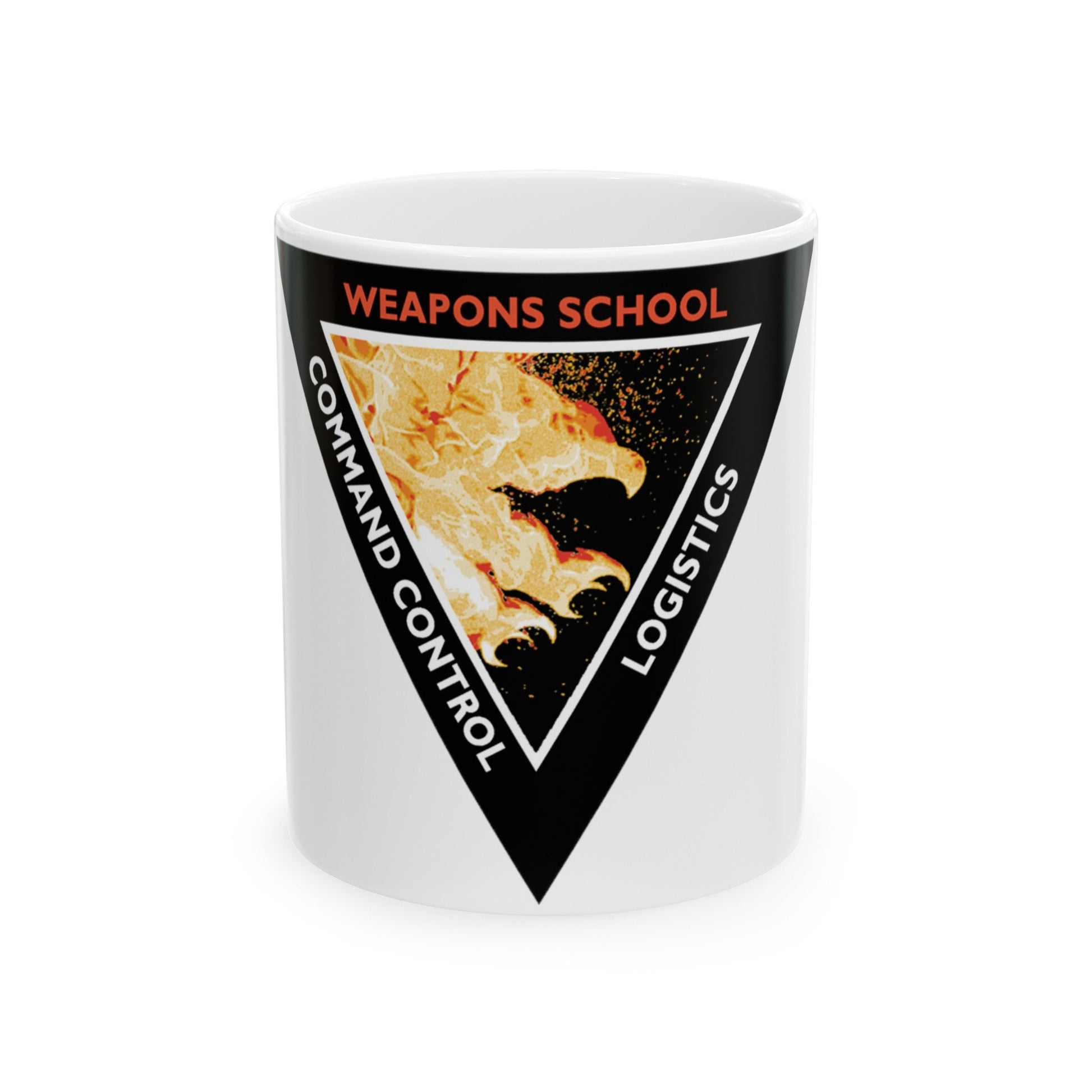 Weapons School Command Control Logistics (U.S. Navy) White Coffee Mug-11oz-The Sticker Space