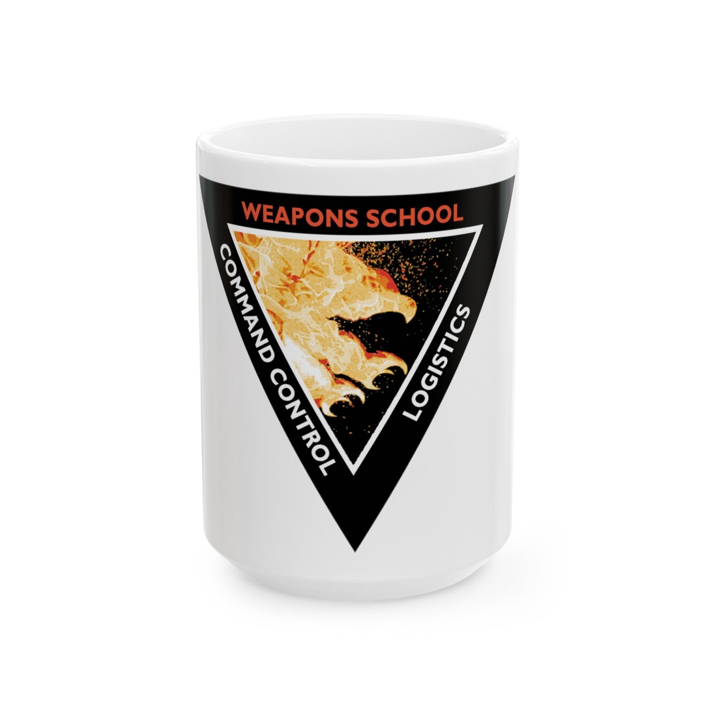 Weapons School Command Control Logistics (U.S. Navy) White Coffee Mug-15oz-The Sticker Space