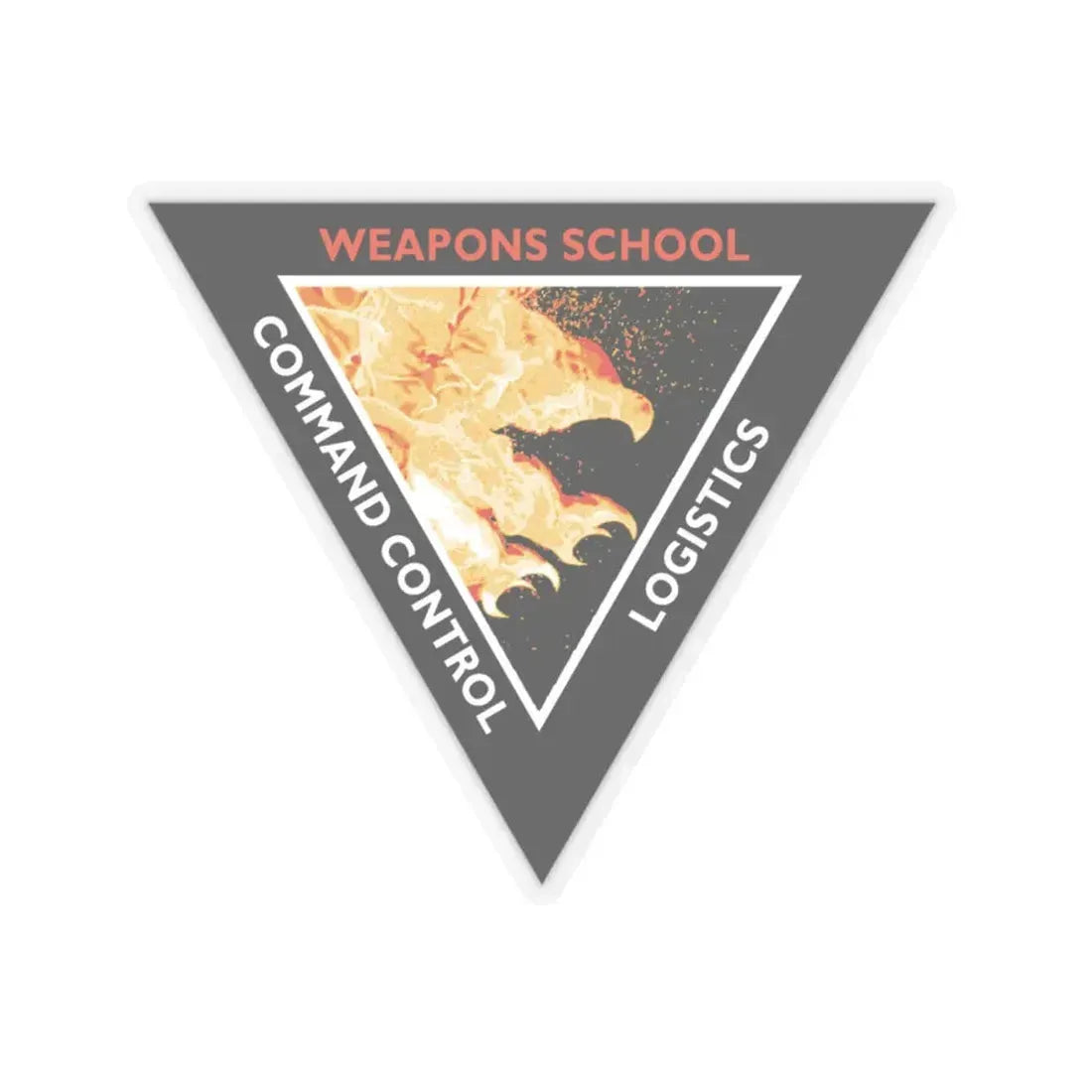 Weapons School Command Control Logistics (U.S. Navy) STICKER Vinyl Kiss-Cut Decal 6 Inch Transparent - The Sticker Space