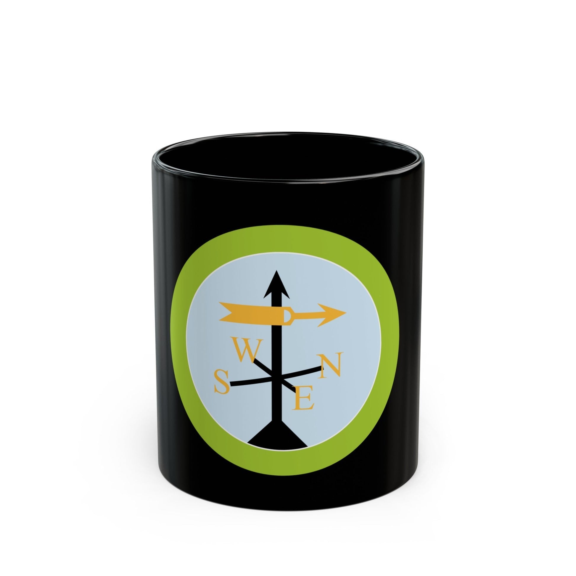 Weather (Boy Scout Merit Badge) Black Coffee Mug-11oz-The Sticker Space