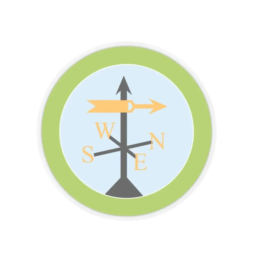 Weather (Boy Scout Merit Badge) STICKER Vinyl Kiss-Cut Decal 2 Inch Transparent - The Sticker Space