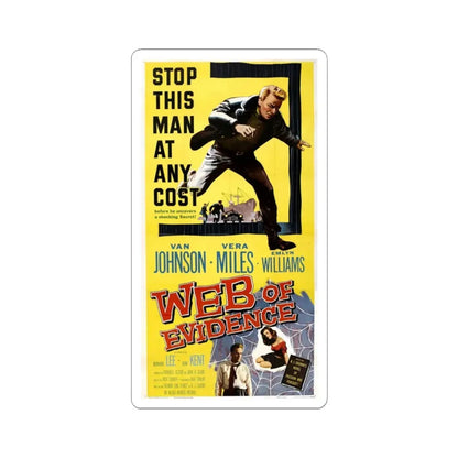 Web of Evidence 1959 Movie Poster - STICKER Vinyl Kiss-Cut Decal 3 Inch White - The Sticker Space