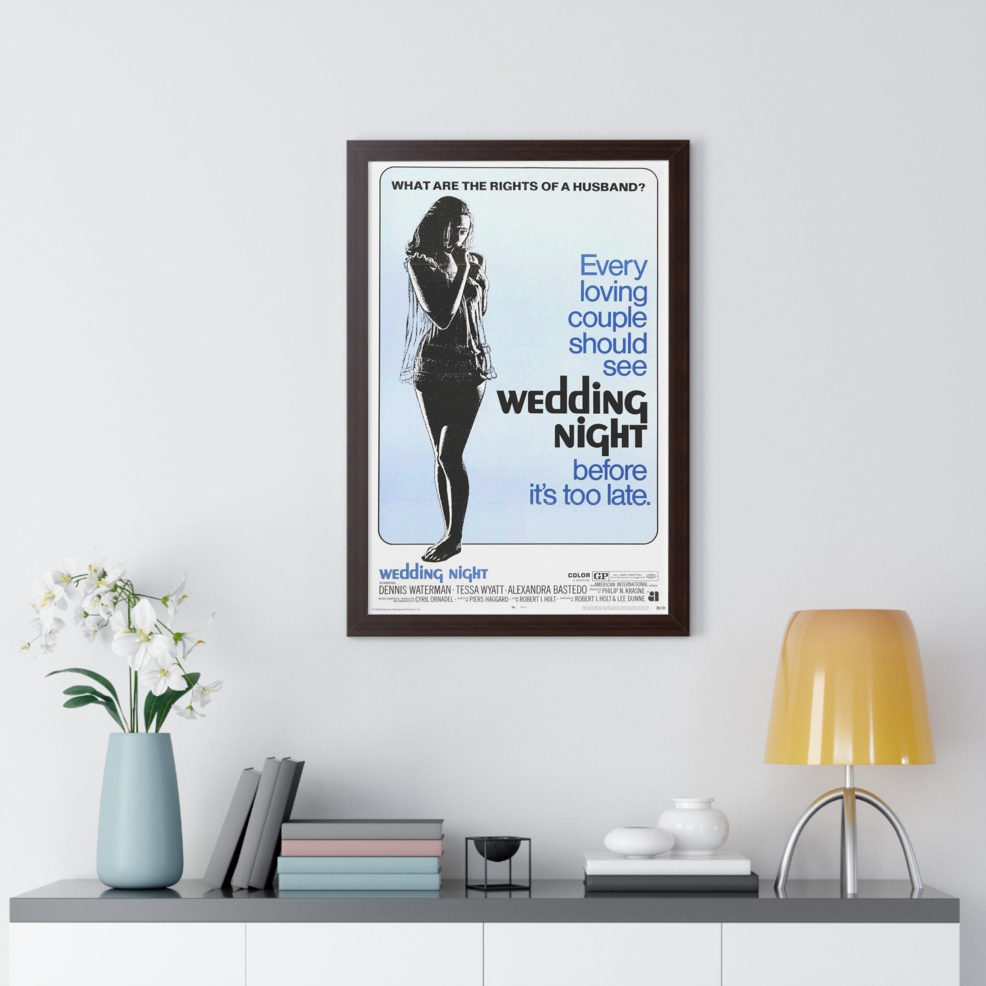 WEDDING NIGHT 1969 - Framed Movie Poster-The Sticker Space