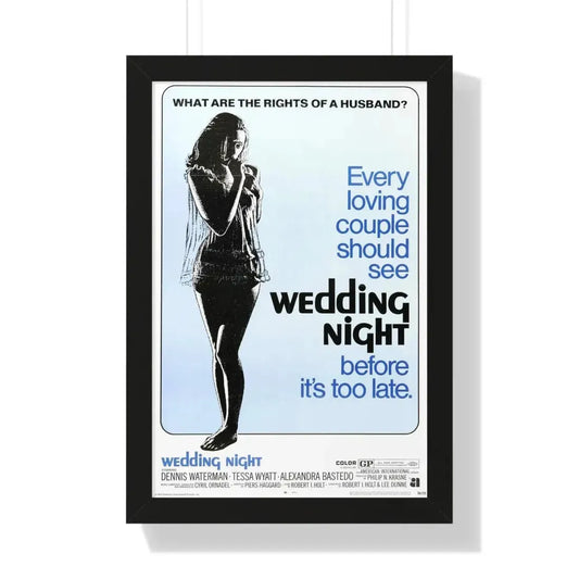 WEDDING NIGHT 1969 - Framed Movie Poster 16″ x 24″ Black - The Sticker Space