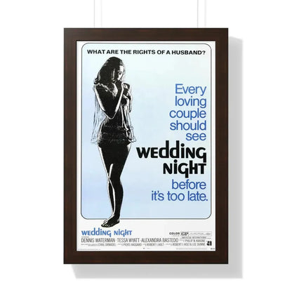 WEDDING NIGHT 1969 - Framed Movie Poster 16″ x 24″ Walnut - The Sticker Space