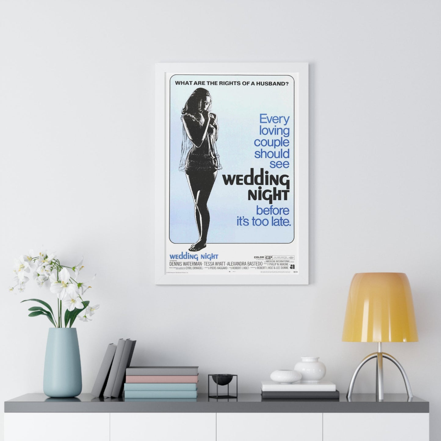 WEDDING NIGHT 1969 - Framed Movie Poster-The Sticker Space