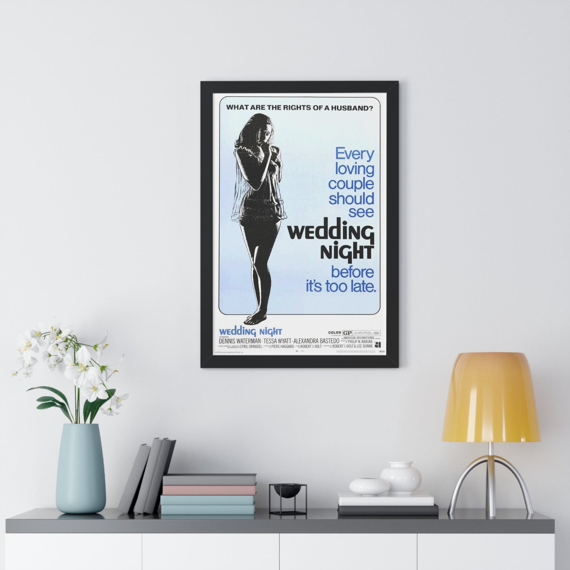 WEDDING NIGHT 1969 - Framed Movie Poster-The Sticker Space