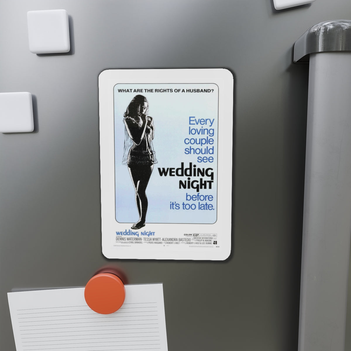 WEDDING NIGHT 1969 Movie Poster - Refrigerator Magnet-The Sticker Space