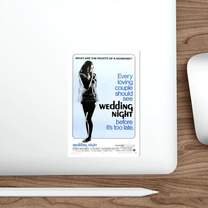 WEDDING NIGHT 1969 Movie Poster STICKER Vinyl Die-Cut Decal-The Sticker Space