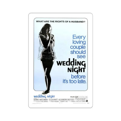 WEDDING NIGHT 1969 Movie Poster - STICKER Vinyl Kiss-Cut Decal 4 Inch White - The Sticker Space