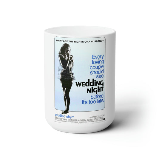 WEDDING NIGHT 1969 Movie Poster - White Coffee Cup 15oz-15oz-The Sticker Space