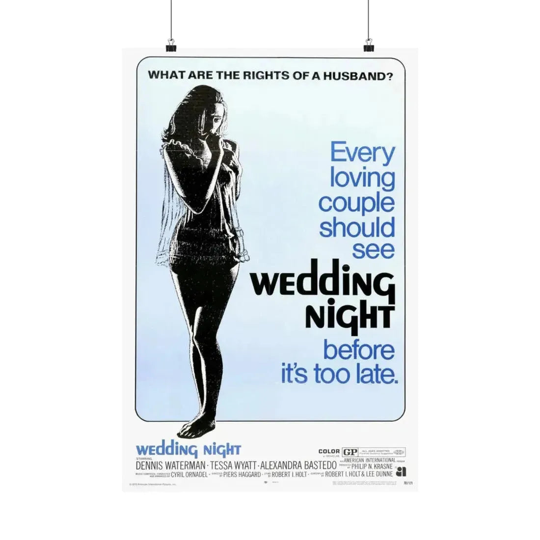 WEDDING NIGHT 1969 - Paper Movie Poster 20″ x 30″ Matte - The Sticker Space