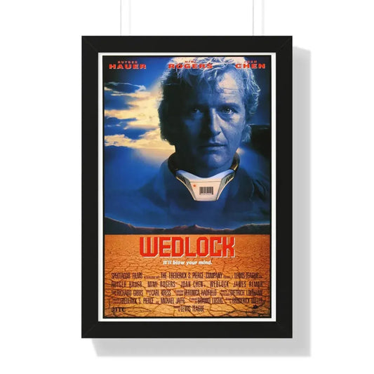 WEDLOCK 1991 - Framed Movie Poster 16″ x 24″ Black - The Sticker Space