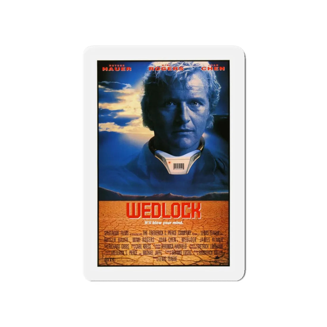 WEDLOCK 1991 Movie Poster - Refrigerator Magnet 4 Inch - The Sticker Space
