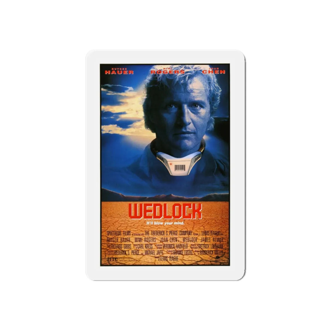 WEDLOCK 1991 Movie Poster - Refrigerator Magnet 6 Inch - The Sticker Space