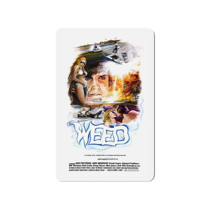 WEED (THE FLORIDA CONNECTION) 1975 Movie Poster - Refrigerator Magnet 2 Inch - The Sticker Space