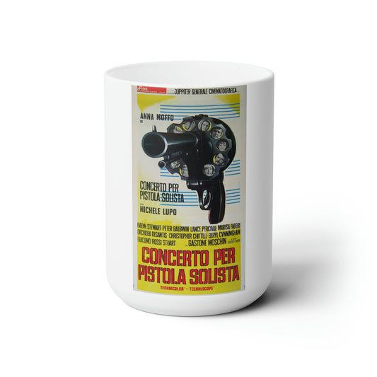 WEEKEND MURDERS (ITALIAN) 1970 Movie Poster - White Coffee Cup 15oz-15oz-The Sticker Space