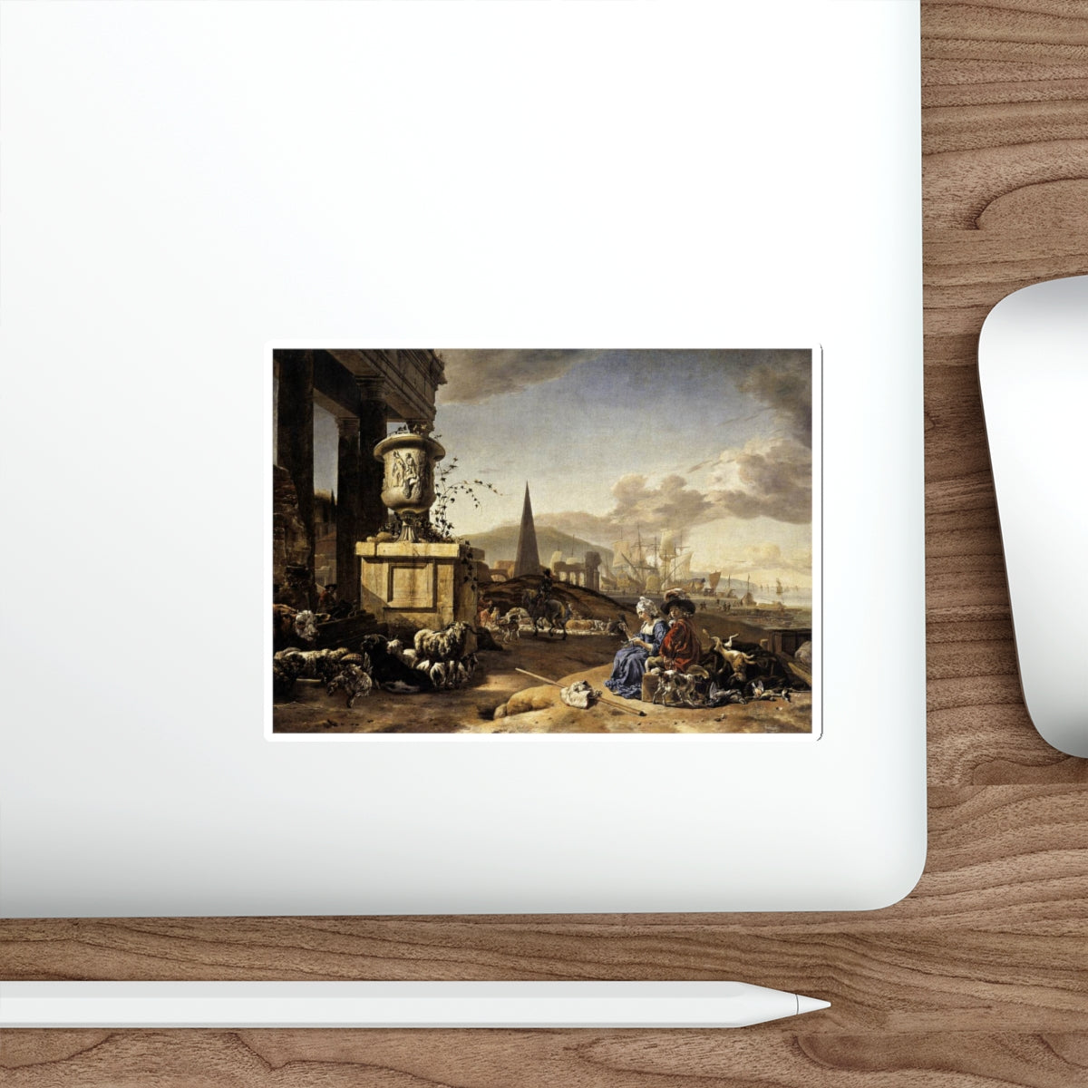 WEENIX, Jan - An Italian Seaport (Artwork) STICKER Vinyl Die-Cut Decal-The Sticker Space