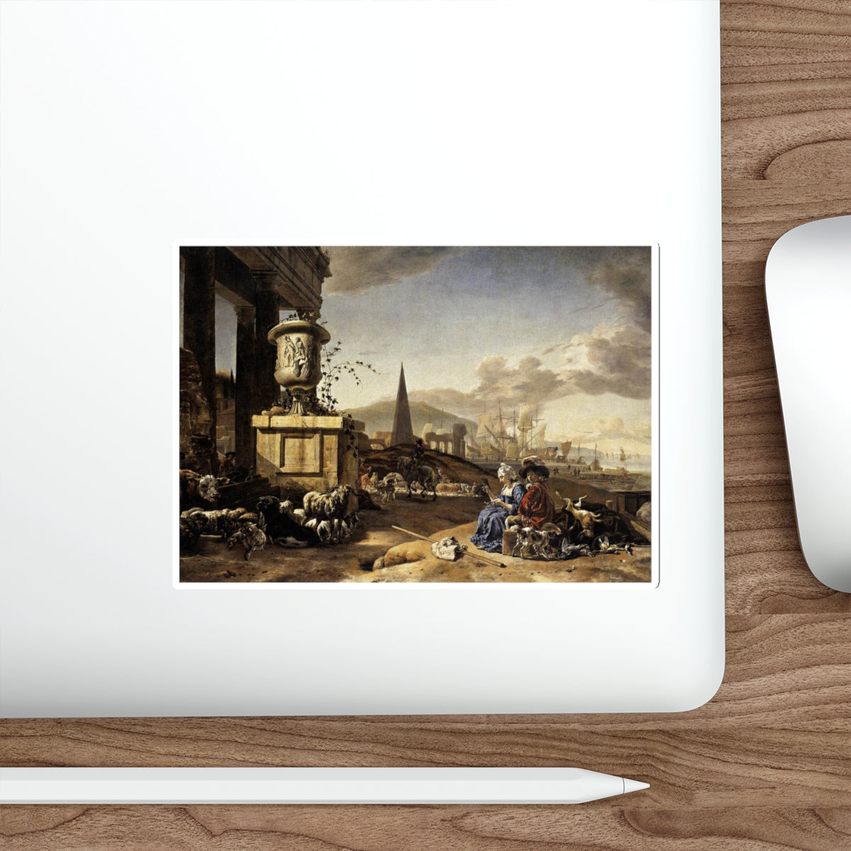 WEENIX, Jan - An Italian Seaport (Artwork) STICKER Vinyl Die-Cut Decal-The Sticker Space