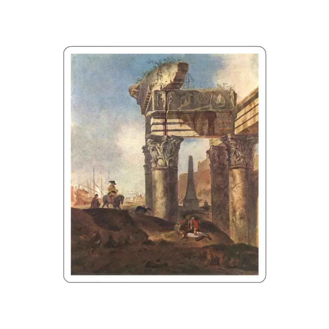 WEENIX, Jan Baptist - Ancient Ruins (Artwork) STICKER Vinyl Die-Cut Decal White Die-Cut 2 Inch - The Sticker Space