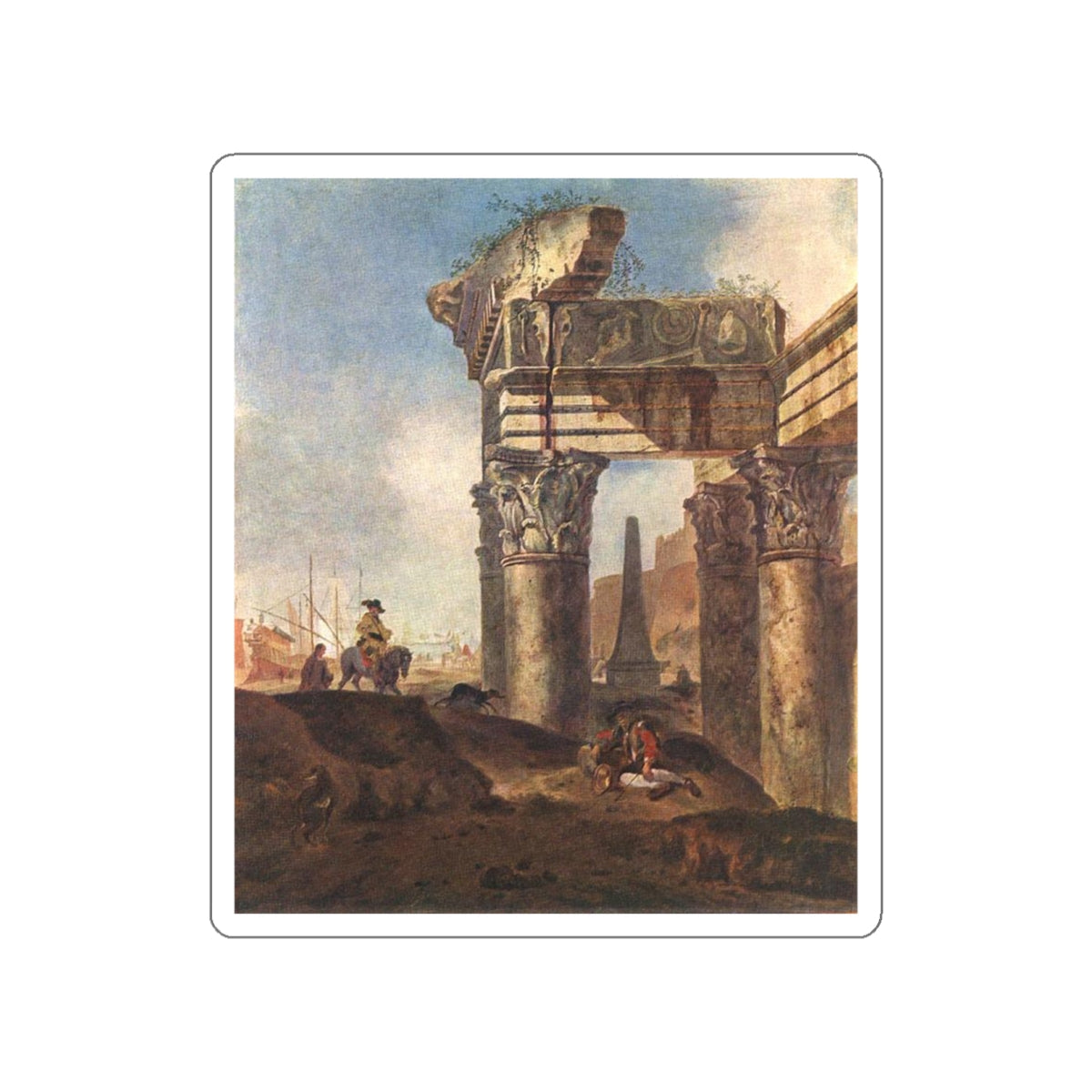 WEENIX, Jan Baptist - Ancient Ruins (Artwork) STICKER Vinyl Die-Cut Decal-White-The Sticker Space