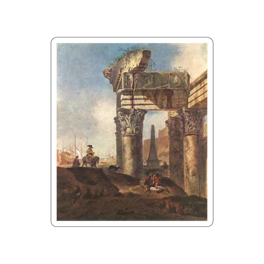 WEENIX, Jan Baptist - Ancient Ruins (Artwork) STICKER Vinyl Die-Cut Decal White Die-Cut 6 Inch - The Sticker Space