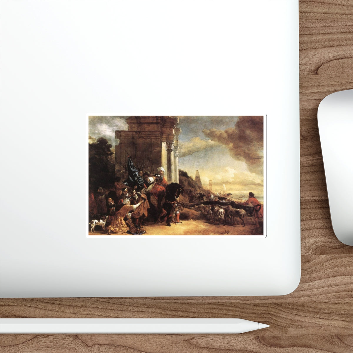 WEENIX, Jan Baptist - Departure of an Oriental Entourage (Artwork) STICKER Vinyl Die-Cut Decal-The Sticker Space