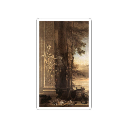 WEENIX, Jan - Game Still-Life with Statue of Diana (Artwork) STICKER Vinyl Die-Cut Decal-White-The Sticker Space