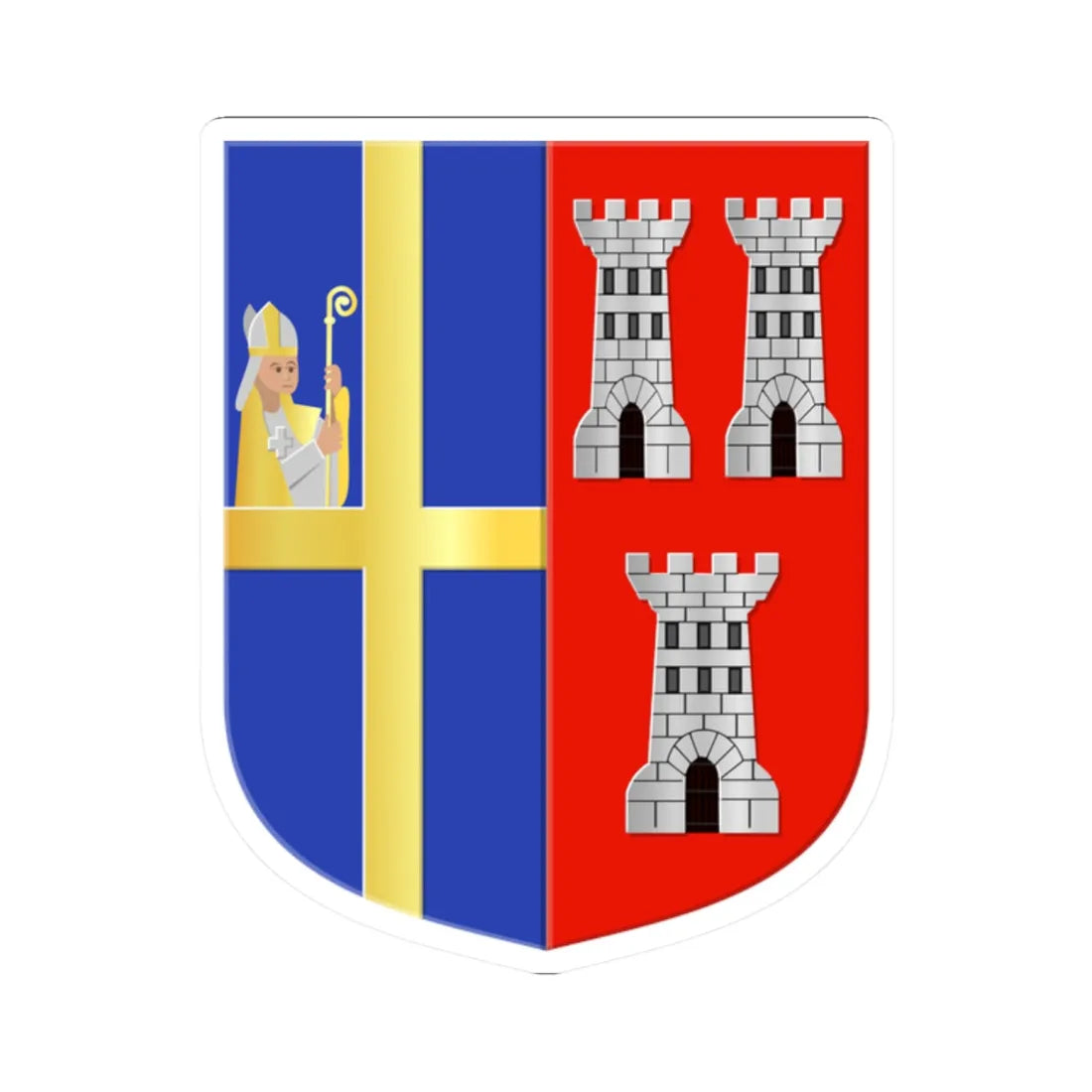 Weerselo wapen 1898 (Netherlands) (Coat of Arms) STICKER Vinyl Kiss-Cut Decal - The Sticker Space