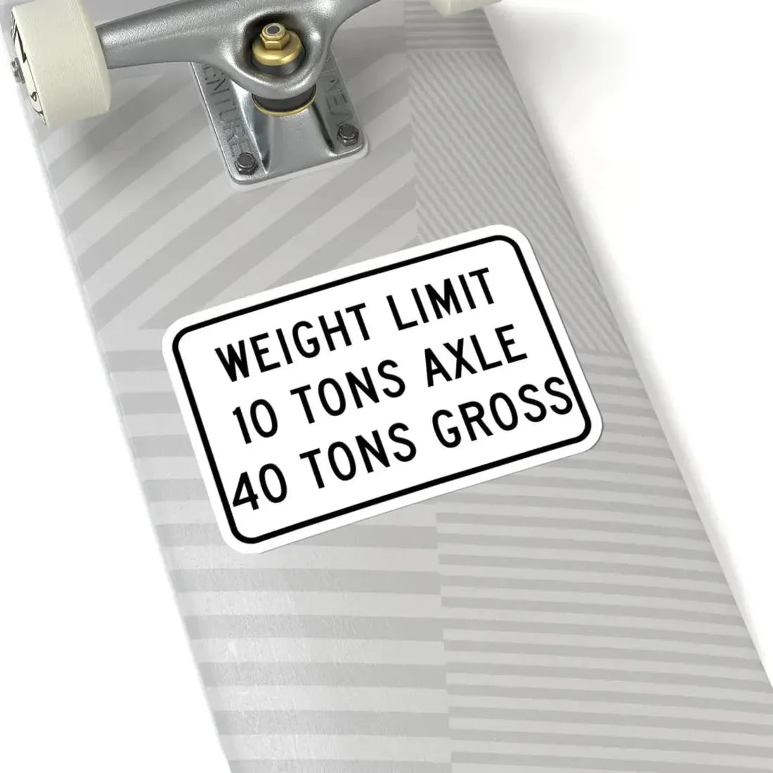 WEIGHT LIMIT IO TONS AXLE 40 TONS GROSS Illinois MUTCD R12-I108 (Illinois) (Road Sign) STICKER Vinyl Kiss-Cut Decal - The Sticker Space