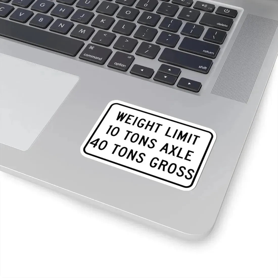 WEIGHT LIMIT IO TONS AXLE 40 TONS GROSS Illinois MUTCD R12-I108 (Illinois) (Road Sign) STICKER Vinyl Kiss-Cut Decal - The Sticker Space