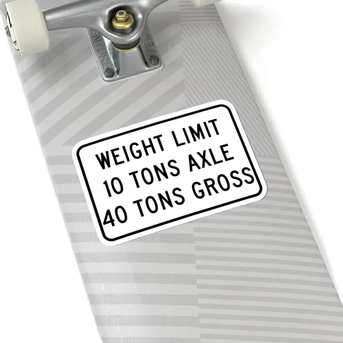 WEIGHT LIMIT IQ TONS AXLE 40 TONS GROSS Illinois MUTCD R12-I108 template (Illinois) (Road Sign) STICKER Vinyl Kiss-Cut Decal - The Sticker Space