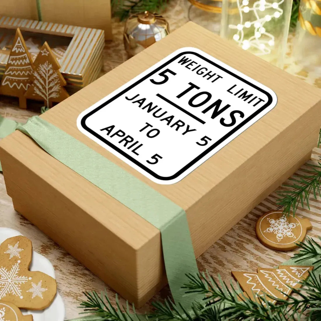 WEIGHT LIMIT JANUARY 5 TO APRIL 5 Illinois MUTCD R12-I104 template (Illinois) (Road Sign) STICKER Vinyl Kiss-Cut Decal - The Sticker Space