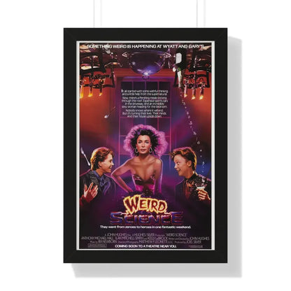 WEIRD SCIENCE 1985 - Framed Movie Poster 16″ x 24″ Black - The Sticker Space