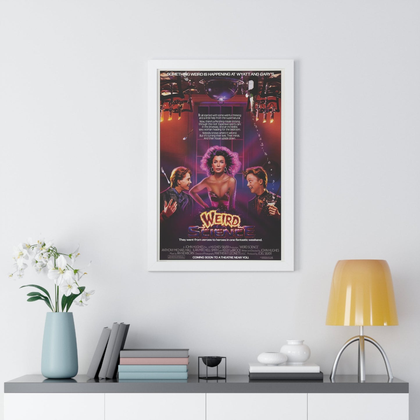 WEIRD SCIENCE 1985 - Framed Movie Poster-The Sticker Space