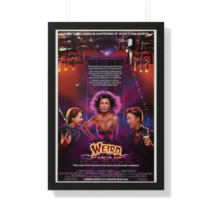 WEIRD SCIENCE 1985 - Framed Movie Poster 20" x 30" Black - The Sticker Space