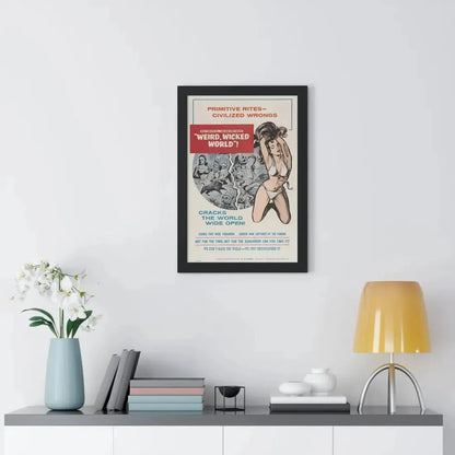 WEIRD, WICKED WORLD! 1964 - Framed Movie Poster - The Sticker Space