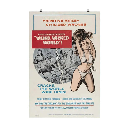 WEIRD, WICKED WORLD! 1964 - Paper Movie Poster 20″ x 30″ Matte - The Sticker Space